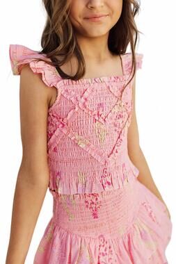 NEW J.MARIE girls emery ruched top in pink